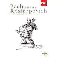 巴哈：無伴奏大提琴組曲 DVD (雙碟裝) / 羅斯托波維奇 (大提琴)(Bach: Cello Suites (2DVD) / Mstislav Rostropovich, cello)