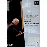貝多芬鋼琴協奏曲全集 / 巴倫波因鋼琴、指揮 (雙碟版) DVD(Beethoven Piano Concertos No.1-5, Daniel Barenboim, Staatskapelle Berlin (DVD))