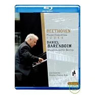 巴倫波因指揮.鋼琴 / 柏林國家交響樂團(藍光BD)(Beethoven Piano Concertos No.1-5, Daniel Barenboim, Staatskapelle Berlin)