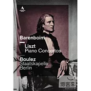 兩位大師之相遇~巴倫波因與布列茲共演「李斯特」兩首鋼琴協奏曲 / 丹尼爾.巴倫波因(鋼琴)、皮耶.布列茲(指揮)柏林國立管弦樂團 DVD(LISZT: Piano Concertos / Barenboim(piano), Boulez(conductor) Berlin Staatskapelle DVD)
