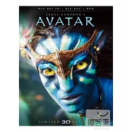 阿凡達3D+2D+DVD三碟閃卡鐵盒版 (藍光BD)(AVATAR 3D/2D BD+DVD STEEL BOOK)