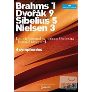 四首交響曲/湯瑪斯‧道斯加德(指揮)丹麥國家交響樂團 2DVD(Thomas Dausgaard conducts 4 Symphonies/ Thomas Dausgaard(conductor)Danish National Symphony Orchestra)