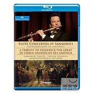 帕胡德之無憂宮長笛協奏曲~向普魯士腓德烈大帝致敬 / 艾曼紐.帕胡德(長笛)、平諾克(大鍵琴) (藍光BD)(Flute Concertos at Sanssouci/Emmanuel Pahud (flute), Trevor Pinnock (harpsichord))