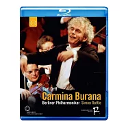柏林除夕音樂會 卡爾.奧夫：布蘭詩歌 SDBD (藍光BD)(Sir Simon Rattle conducts Carmina Burana SDBD)