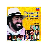 帕華洛帝與流行群星演唱會 7DVD(Pavarotti & Friends The Complete Concerts, 1992-20007 DVDs)