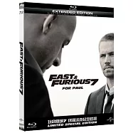 玩命關頭7鐵盒-保羅沃克雙碟版 (藍光BD)(Fast & Furious 7)
