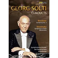 布魯克納：第三號交響曲、史特拉汶斯基：三樂章交響曲 / 古德倫.哈格(豎琴)、巴頓.韋伯(鋼琴) 、蕭提(指揮)巴伐利亞廣播交響樂團 (DVD)(BRUCKNER: Symphony No. 3, STRAVINSKY: Symphony in 3 Movements / Solti, Bavarian Radio Symphony Orchestra)