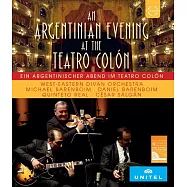 東西和平會議管弦樂團在哥倫布劇院 - 探戈之夜 / 麥可.巴倫波因〈小提琴〉凱撒.沙岡〈鋼琴〉凱撒.沙岡五重奏 / 巴倫波因〈指揮〉東西和平會議管弦樂團 歐洲進口盤 (Blu-ray)(WEDO at the Teatro Colón - An Argentinian Evening at the Teatro Colón – West-Eastern Divan Orchestra / Michael Barenboim, César Salgán, Daniel Barenboim, West-Eastern Divan Orchestra)