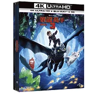 馴龍高手3 UHD+BD+3D 限量鐵盒三碟收藏版(含互動遊戲書+萬用拭鏡布乙張(款式隨機) )(How to Train Your Dragon 3 (UHD+BD+3D Collector’s Edition))