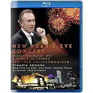 1997年柏林愛樂除夕音樂會 / 阿藍尼亞〈男髙音〉/ 范歐塔〈次女高音〉/ 特菲爾〈男中音〉/ 夏漢〈小提琴〉/ 普雷特涅夫〈鋼琴〉/ 阿巴多〈指揮〉/ 柏林愛樂 歐洲進口盤 (Blu-ray)(1997年柏林愛樂除夕音樂會)