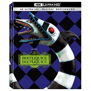 陰間大法師 Beetlejuice UHD+BD 雙碟限定鐵盒沙蟲版(Beetlejuice Beetlejuice UHD+BD 2 Disc Steelbook -Sandworm)