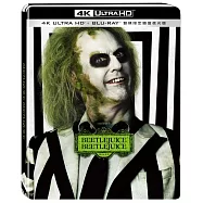 陰間大法師 Beetlejuice UHD+BD 雙碟限定鐵盒夜光版(Beetlejuice Beetlejuice UHD+BD 2 Disc Steelbook -Standing)