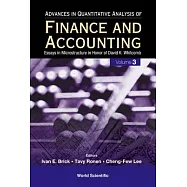 Advances in Quantitative Analysis of Finance And Accounting: Essays in Microstructure in Honor of David K. Whitcomb