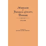 Marriages of Jefferson County Tennessee 1792-1836
