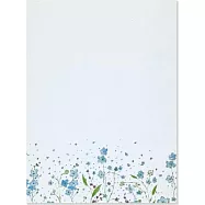 Blue Flowers Letter-perfect Stationary