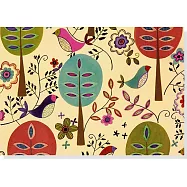 Folk Art Birds Boxed Notecards
