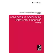 Advances in Accounting in Behavioural Research