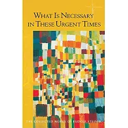 What Is Necessary in These Urgent Times: Eighteen Lectures Held in Dornach January 9 - Feburary 22, 1920