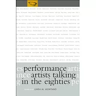 Performance Artists Talking in the Eighties: Sex, Food, Money/Fame, Ritual/Death