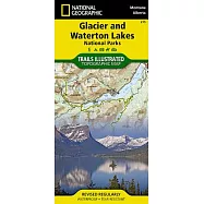 National Geographic Trails Illustrated Map Glacier / Waterton Lakes National Parks: Montana, USA / Alberta, Canada