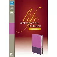 Life Application Study Bible: New International Version Dark Orchid / Plum Italian Duo-Tone