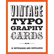 Vintage Typography Notecards