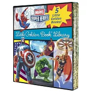 漫威超級英雄小金書5冊合輯Marvel Super Heroes Little Golden Book Library: 5-Book Boxed Set: Spider-Man, Hulk, Iron Man, Captain