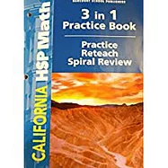 California HSP Math 3 In 1 Practice Book, Grade 6