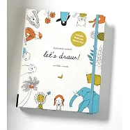 Let&rsquo;s Draw!: A Kit with Guided Book and Sketch Pad for Drawing Happy People, Cute Animals, and Plants and Small