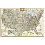 National Geographic: United States Executive Wall Map (Poster Size: 36 X 24 Inches)