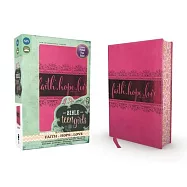 Bible for Teen Girls: New International Version, Pink, Italian Duo-tone, Growing in Faith, Hope, and Love