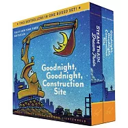 Goodnight, Goodnight, Construction Site and Steam Train, Dream Train Board Books Boxed Set (Board Books for Babies