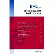 Biblical and Ancient Greek Linguistics 2014