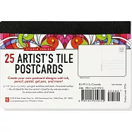 Studio Series Artist&rsquo;s Tile Postcards: 25 Acid-free White Postcards - Create Your Own Postcard Designs With Ink, Pencil