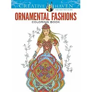 Ornamental Fashions Adult Coloring Book