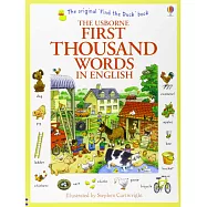 【經典熱銷】孩子的1000個英語單字圖文書 (學齡前) Usborne First Thousand Words in English