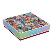 Vintage Travel Luggage Labels: 500 Pieces