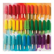 Rainbow Popsicles Puzzle: 500 Pieces