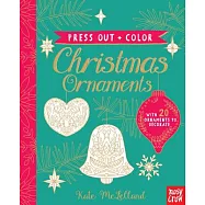Press Out + Color Christmas Ornaments