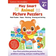 Play Smart Animal Picture Puzzlers Ages 4+: Mazes, Cutting and Pasting, Matching, Number Games