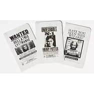 哈利波特：頭號不受歡迎人物筆記本組三入(9 x 14 cm / 64 頁)Harry Potter Wanted Posters Pocket Journal Collection