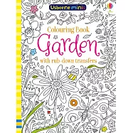 Colouring Book Garden with rub-down transfers