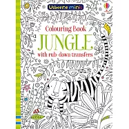 Colouring Book Jungle with rub-down transfers