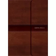 Santa Biblia / Holy Bible: Reina Valera 1960, Marrón Simil Piel Con Índice Y Solapa Con Iman Biblia Letra Grande Tamano