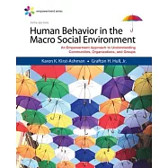 Human Behavior in the Macro Social Environment: An Empowerment Approach to Understanding Communities, Organizations