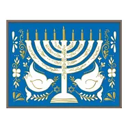 Hanukkah Menorah Large Embellished