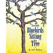 Two Little Bluebirds Sitting in a Tree