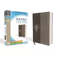 Holy Bible: New International Version, Gray, Leathersoft: NIV Bible For Kids: Red Letter Edition, Comfort Print, Thinline Editio