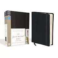 NIV, Journal the Word Bible, Hardcover, Black, Red Letter Edition, Comfort Print: Reflect, Take Notes, or Create Art Next to Your Favorite Verses