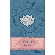 Lotus Hardcover Ruled Journal
